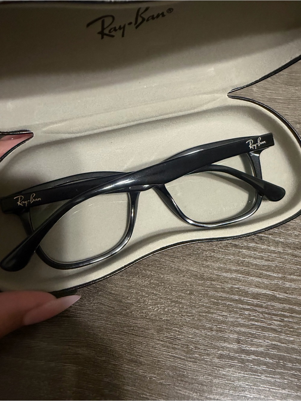 Ray-Ban Black Oversized Rectangular Optical Glasses - Picture 3 of 3